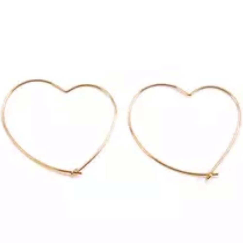 NEW!💙💎MODERN💛MINIMALIST GOLDEN WIRE💛HEARTS💎💙 - Picture 2 of 8